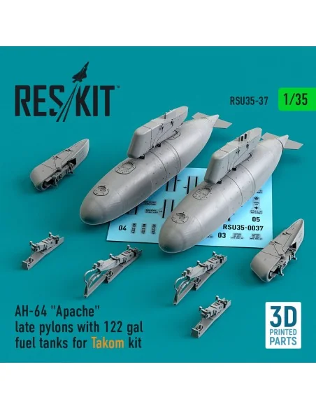 [NO_DESC] AH-64 Apache late pylons with 122 gal fuel tanks for Tako...