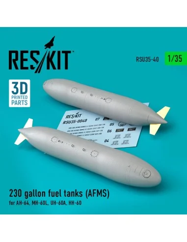 230 gallon fuel tanks (AFMS) for AH-64, MH-60L, UH-60A, HH-60 (2 pc...
