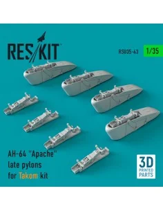 AH-64 Apache late pylons for Takom kit (3D Printed), 1/35 - ResKit ...