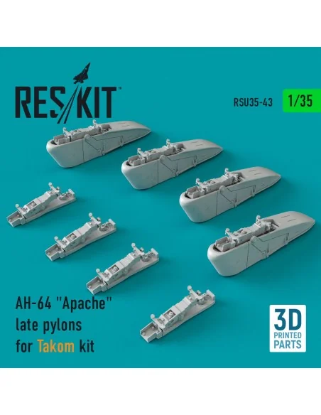 AH-64 Apache late pylons for Takom kit (3D Printed), 1/35 - ResKit ...