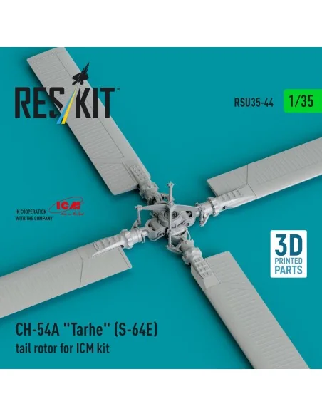 CH-54A Tarhe(S-64E) tail rotor for ICM kit (3D Printed), 1/35 - Res...