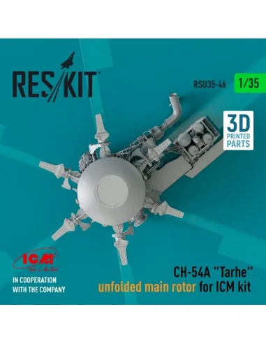 CH-54A Tarhe unfolded main rotor for ICM kit (3D Printed), 1/35 - R...
