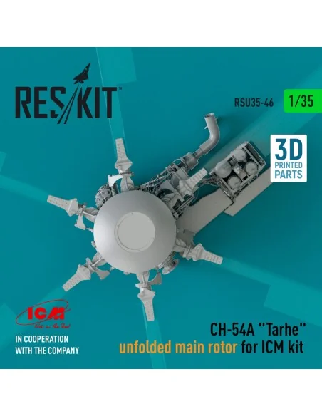 [NO_DESC] CH-54A Tarhe unfolded main rotor for ICM kit (3D Printed)...