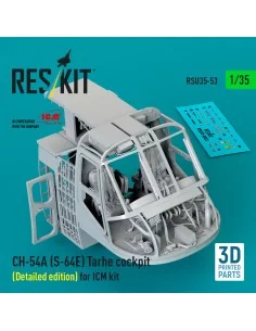 CH-54A (S-64E) Tarhe cockpit (Detailed edition) for ICM kit (3D Pri...