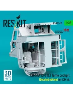 CH-54A (S-64E) Tarhe cockpit (Detailed edition) for ICM kit (3D Pri... 2