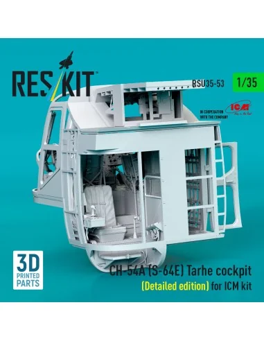 CH-54A (S-64E) Tarhe cockpit (Detailed edition) for ICM kit (3D Pri...
