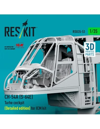 CH-54A (S-64E) Tarhe cockpit (Detailed edition) for ICM kit (3D Pri...