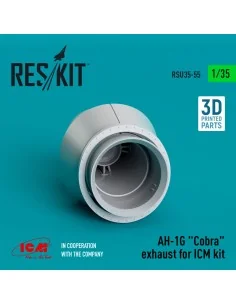AH-1G Cobra exhaust for ICM kit (3D Printed), 1/35 - ResKit Models ...