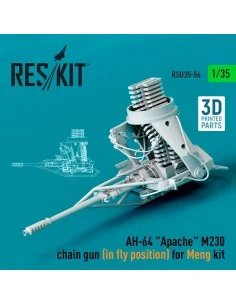 AH-64 Apache M230 chain gun (in fly position) for Meng kit (3D Prin...