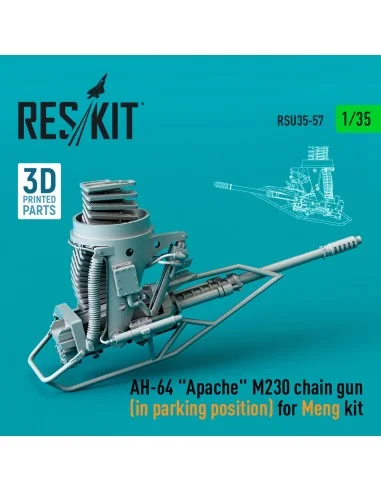 AH-64 Apache M230 chain gun (in parking position) for Meng kit (3D ...