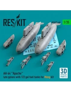 AH-64 Apache late pylons with 122 gal fuel tanks for Meng kit (3D P...