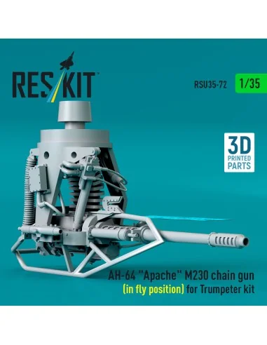 AH-64 Apache M230 chain gun (in fly position) for Trumpeter kit (3D...