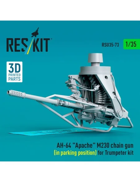 AH-64 Apache M230 chain gun (in parking position) for Trumpeter kit...