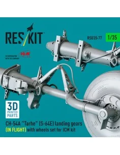 CH-54A Tarhe(S-64E) landing gear (IN FLIGHT) with wheels set for IC... 2