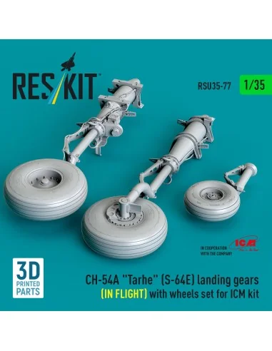 CH-54A Tarhe(S-64E) landing gear (IN FLIGHT) with wheels set for IC...