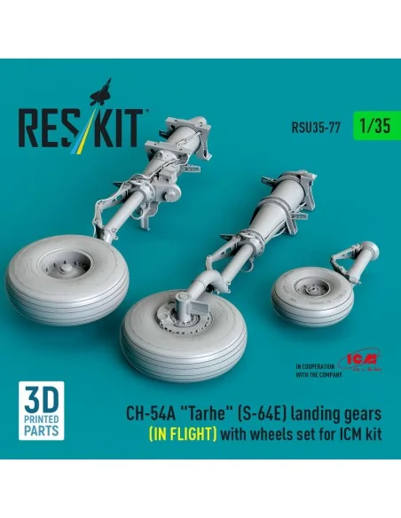 CH-54A Tarhe(S-64E) landing gear (IN FLIGHT) with wheels set for IC...