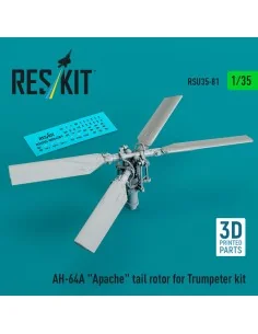 AH-64A Apache tail rotor for Trumpeter kit (3D Printed), 1/35 - Res...