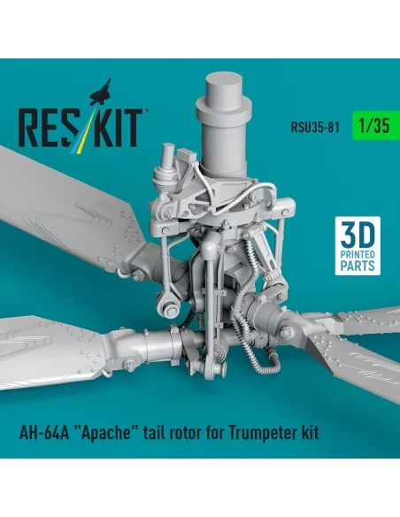 AH-64A Apache tail rotor for Trumpeter kit (3D Printed), 1/35 - Res...