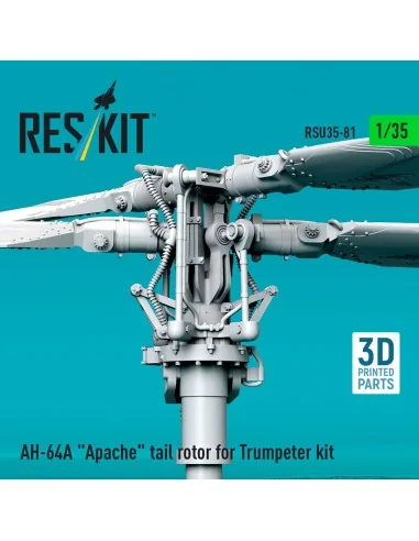 AH-64A Apache tail rotor for Trumpeter kit (3D Printed), 1/35 - Res...