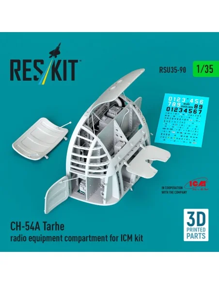 CH-54A Tarhe radio equipment compartment (3D Printed) for ICM, 1/35...