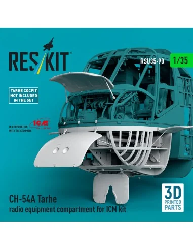 CH-54A Tarhe radio equipment compartment (3D Printed) for ICM, 1/35...
