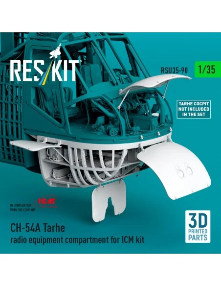 CH-54A Tarhe radio equipment compartment (3D Printed) for ICM, 1/35...