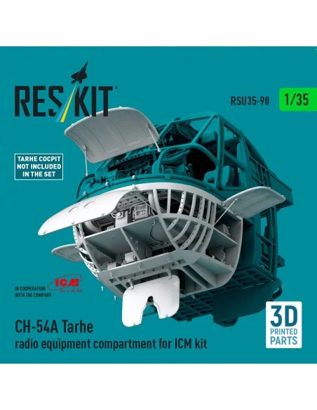 CH-54A Tarhe radio equipment compartment (3D Printed) for ICM, 1/35...
