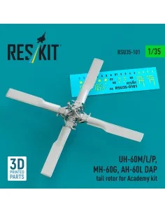 UH-60M/L/P, MH-60G, AH-60L DAP tail rotor (3D Printed) for Academy,...