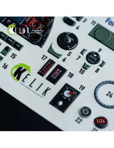 Spitfire Mk VIII interior 3D decals for Airfix kit, 1/24 - Kelik K2...