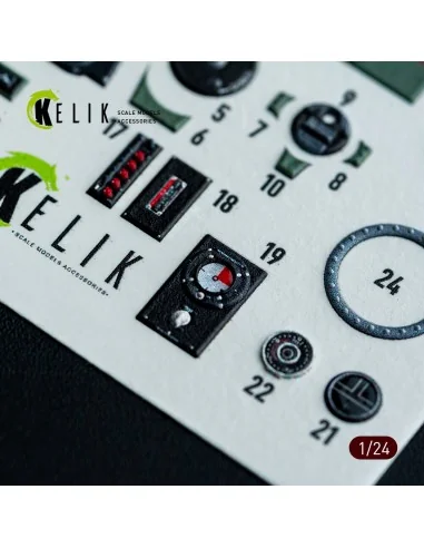 Spitfire Mk VIII interior 3D decals for Airfix kit, 1/24 - Kelik K2...