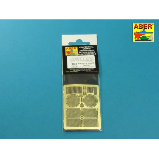 PzKpfw V Ausf.A Panther (Sd.Kfz.181) GRILLES, 1/35 - Aber Models 35G33 PzKpfw V Ausf.A Panther (Sd.Kfz.181) GRILLES, 1/35 - Aber Models 35G33