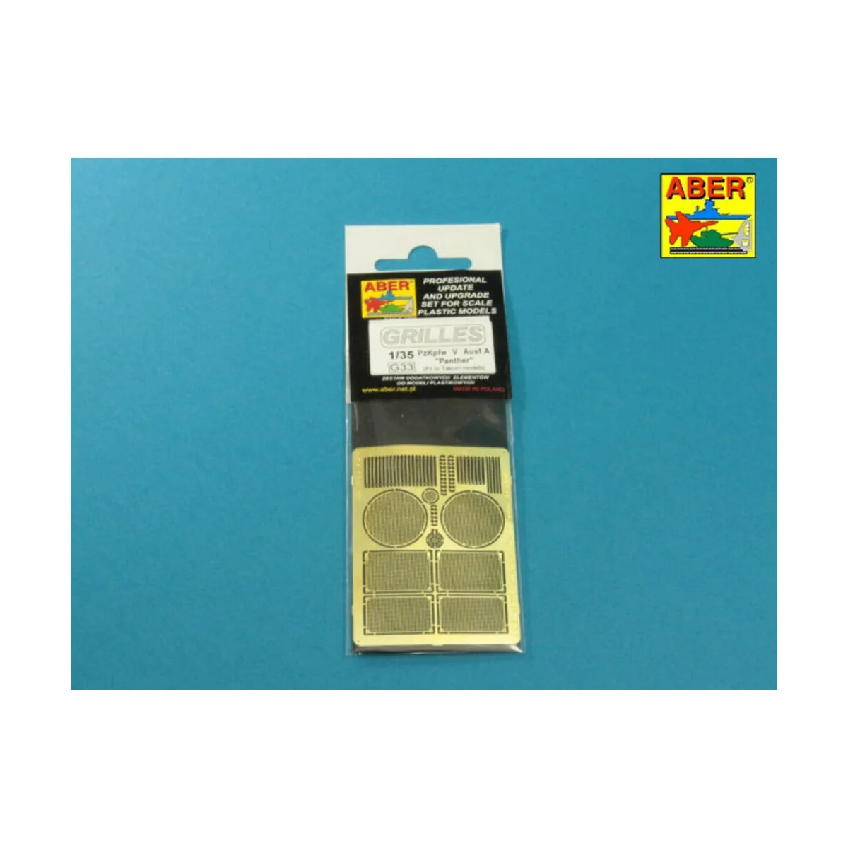 PzKpfw V Ausf.A Panther (Sd.Kfz.181) GRILLES, 1/35 - Aber Models 35G33 PzKpfw V Ausf.A Panther (Sd.Kfz.181) GRILLES, 1/35 - Aber Models 35G33
