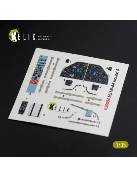 Mi-4 interior 3D decals for Trumpeter kit, 1/35 - Kelik K35004