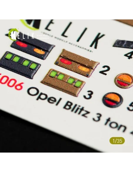 Opel Blitz 3ton 4x2 interior 3D decals for Tamiya kit, 1/35 - Kelik...