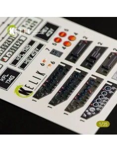 Unimog 404 interior 3D decals for ICM kit, 1/35 - Kelik K35008 2