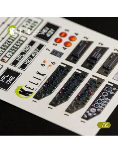 Unimog 404 interior 3D decals for ICM kit, 1/35 - Kelik K35008