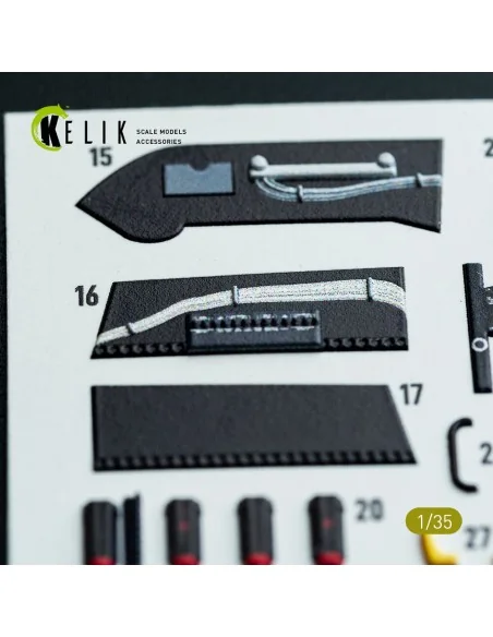 CH-54A Tarhe interior 3D decals for ICM kit, 1/35 - Kelik K35009