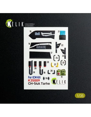 [NO_DESC] CH-54A Tarhe interior 3D decals for ICM kit, 1/35 - Kelik...