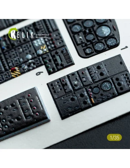 CH-54A Tarhe interior 3D decals for ICM kit, 1/35 - Kelik K35009