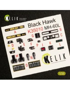 MH-60L Black Hawk interior 3D decals for Kitty Hawk / Zimimodel kit... 2