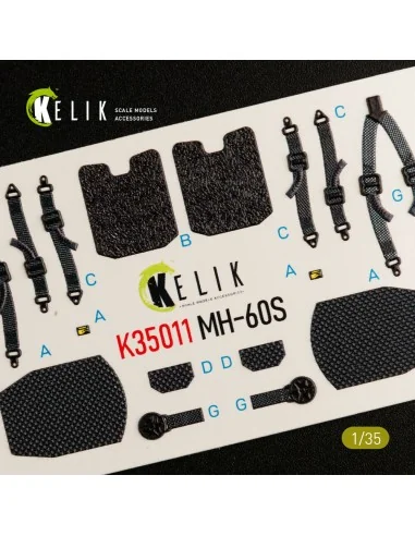 MH-60S Knight Hawk interior 3D decals for Kitty Hawk / Zimimodel ki...