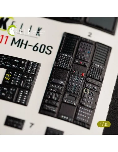 [NO_DESC] MH-60S Knight Hawk interior 3D decals for Kitty Hawk / Zi...