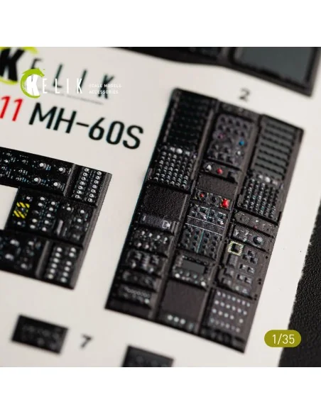 MH-60S Knight Hawk interior 3D decals for Kitty Hawk / Zimimodel ki...
