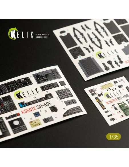 SH-60F Ocean Hawk interior 3D decals for Kitty Hawk / Zimimodel kit...
