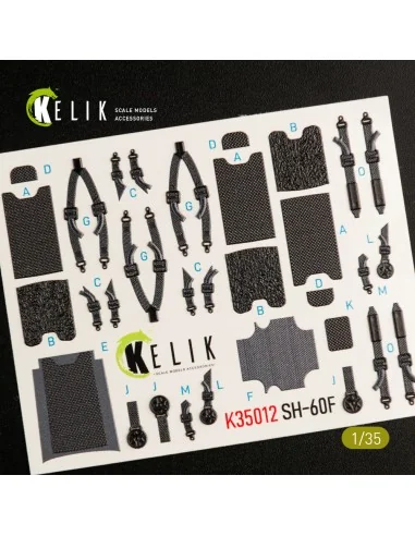 SH-60F Ocean Hawk interior 3D decals for Kitty Hawk / Zimimodel kit...