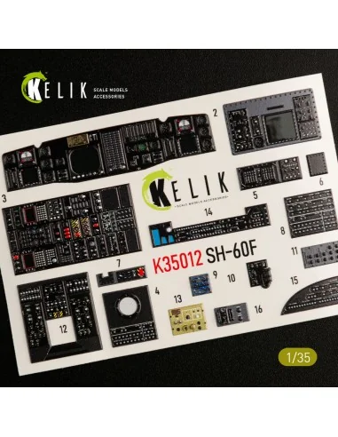 SH-60F Ocean Hawk interior 3D decals for Kitty Hawk / Zimimodel kit...