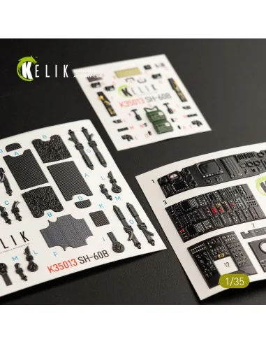 SH-60B interior 3D decals for Kitty Hawk / Zimimodel kit, 1/35 - Ke...