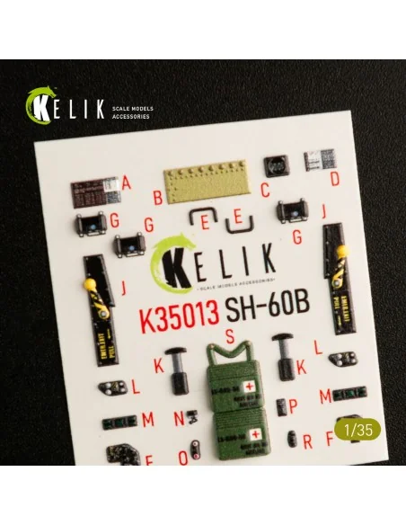 SH-60B interior 3D decals for Kitty Hawk / Zimimodel kit, 1/35 - Ke...