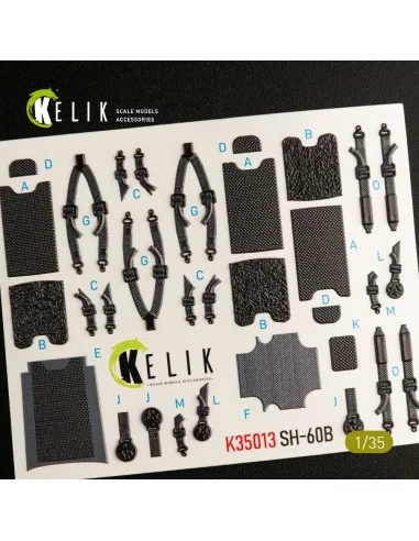 SH-60B interior 3D decals for Kitty Hawk / Zimimodel kit, 1/35 - Ke...