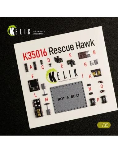 [NO_DESC] HH-60H Rescue Hawk interior 3D decals for Kitty Hawk / Zi...